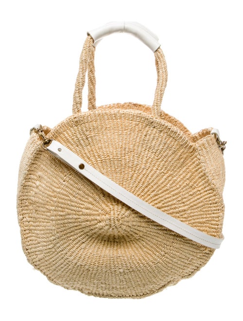 Clare V. Raffia Shoulder Bag