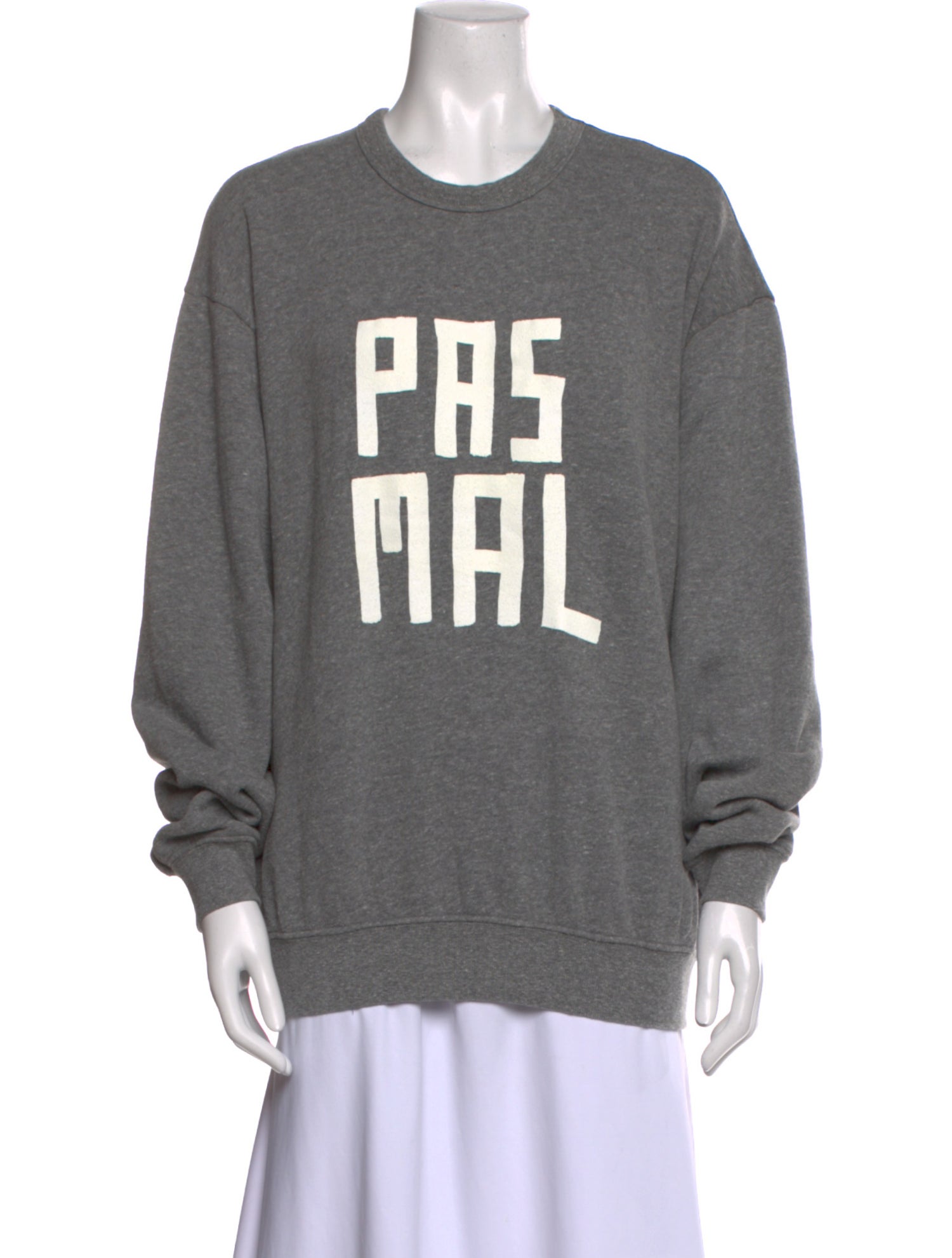 Clare V. Graphic Print Crew Neck Sweatshirt