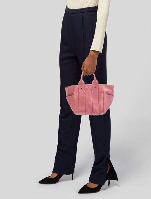 Clare V. Leather Top Handle Bag