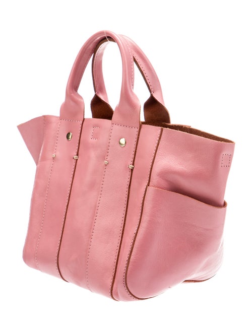 Clare V. Leather Top Handle Bag