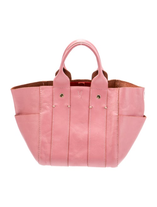 Clare V. Leather Top Handle Bag