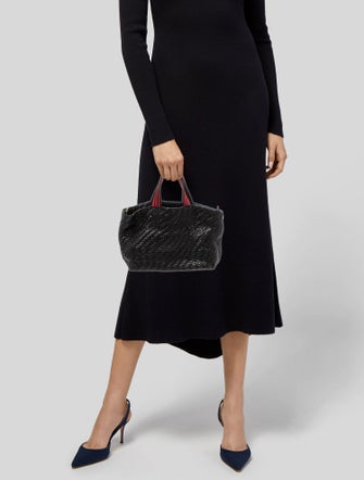 Clare V. Leather Top Handle Bag