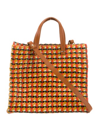 Clare V. Leather Top Handle Bag