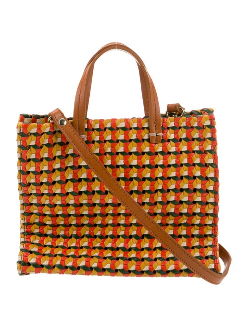 Clare V. Leather Top Handle Bag