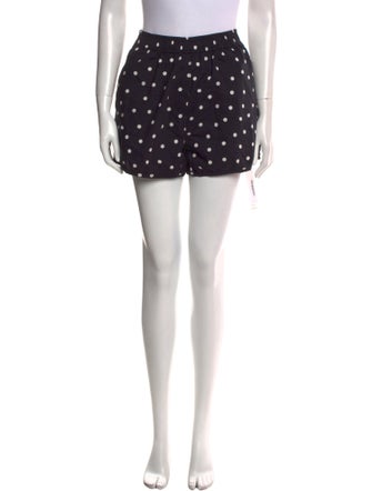 Clare V. Polka Dot Print Mini Shorts