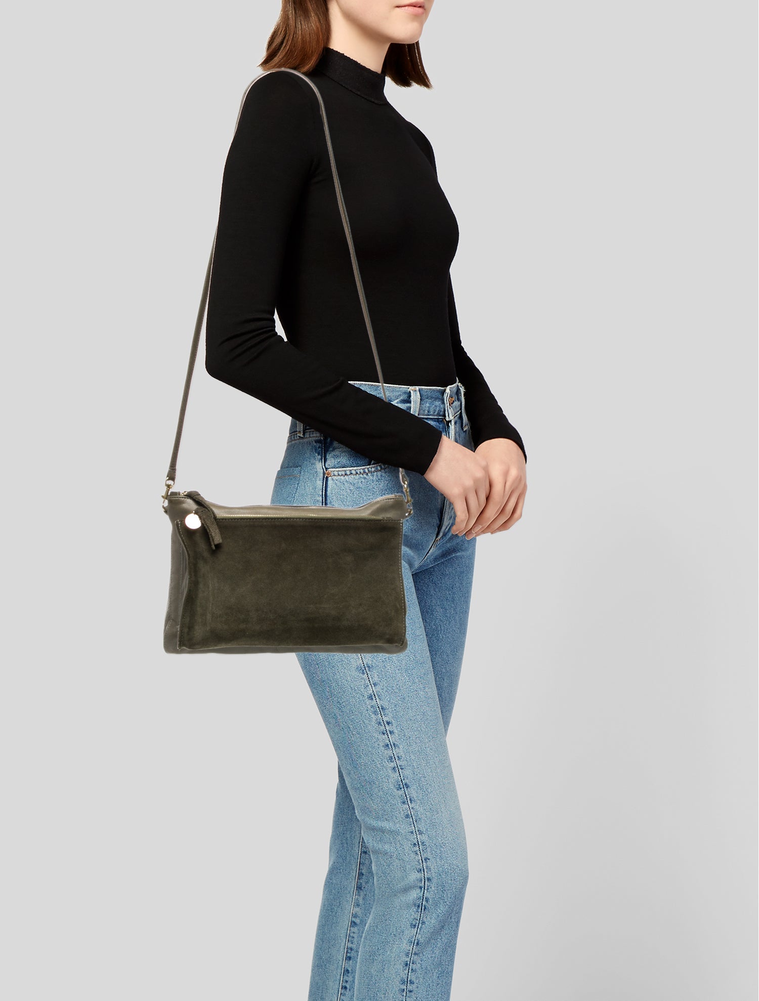Clare V. Leather Crossbody Bag