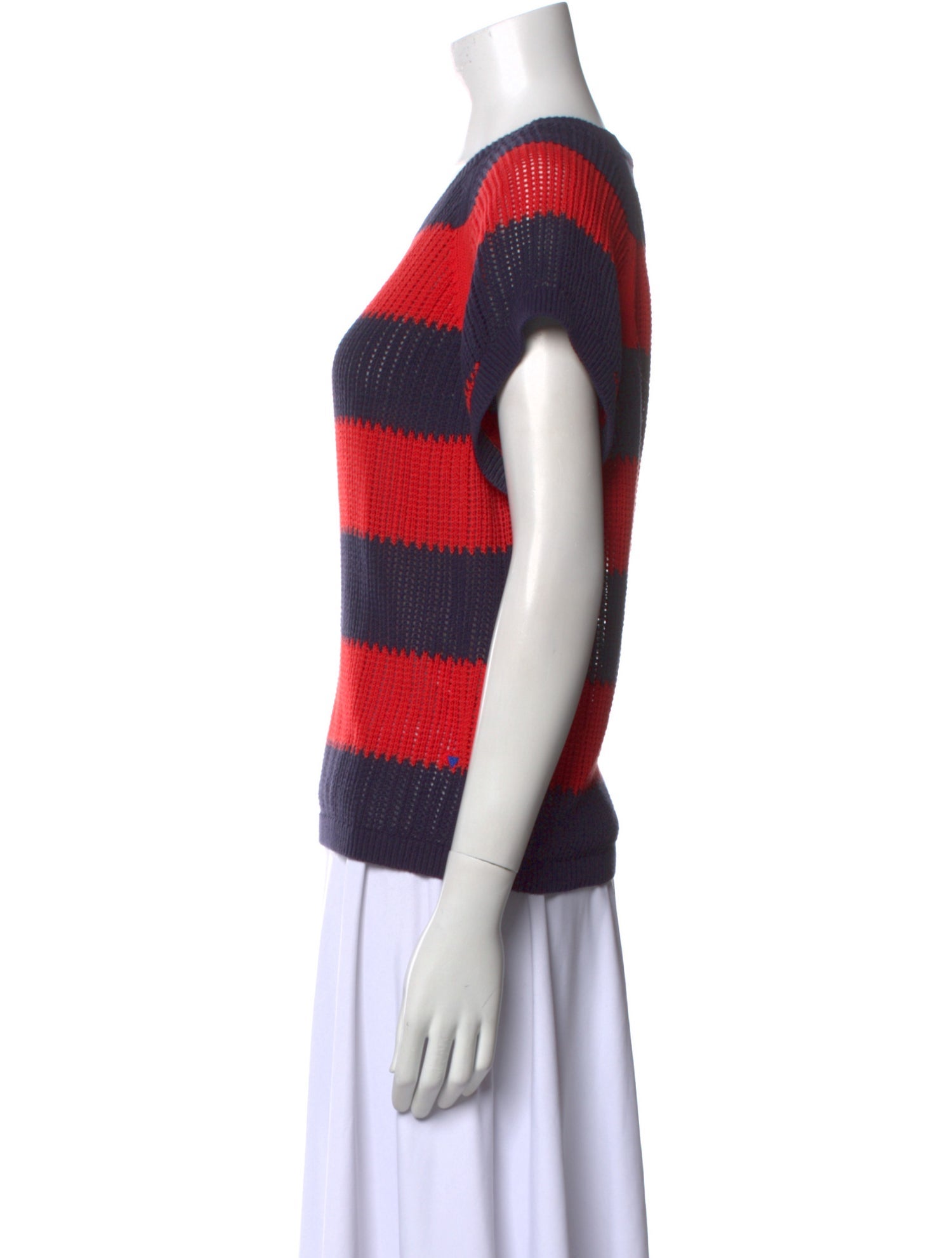 Clare V. Striped Crew Neck Sweater