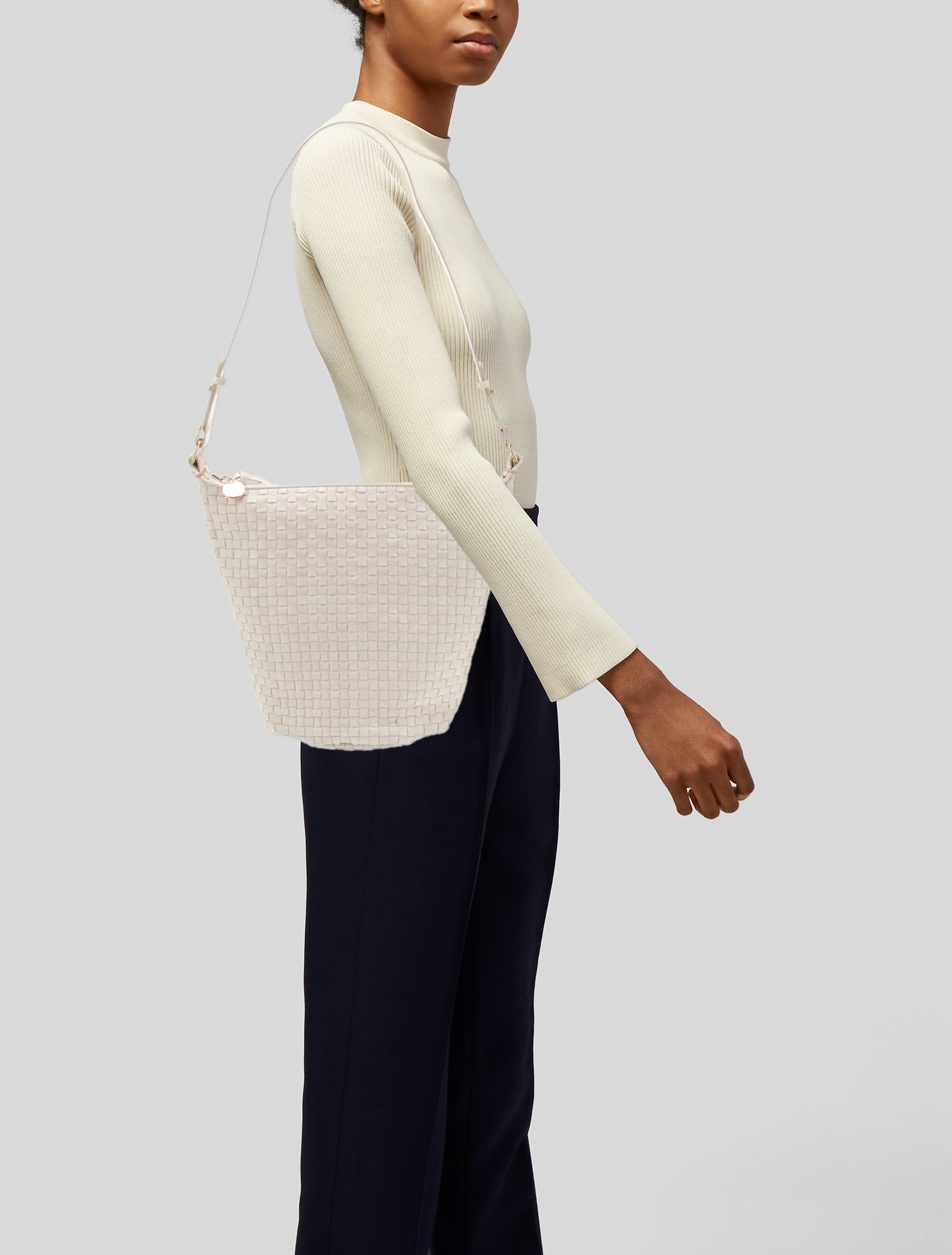 Clare V. Leather Shoulder Bag