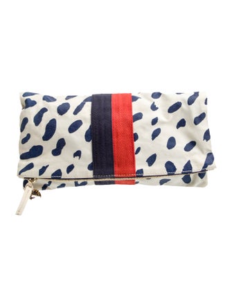 Clare V. Canvas Clutch