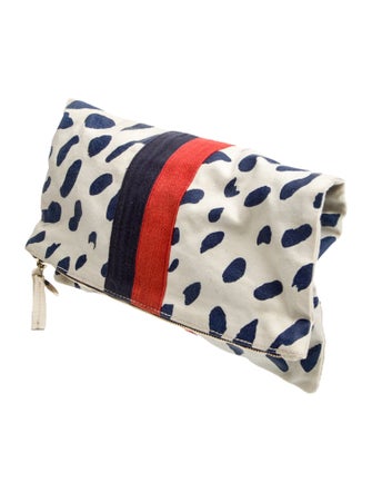 Clare V. Canvas Clutch