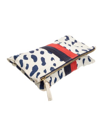 Clare V. Canvas Clutch
