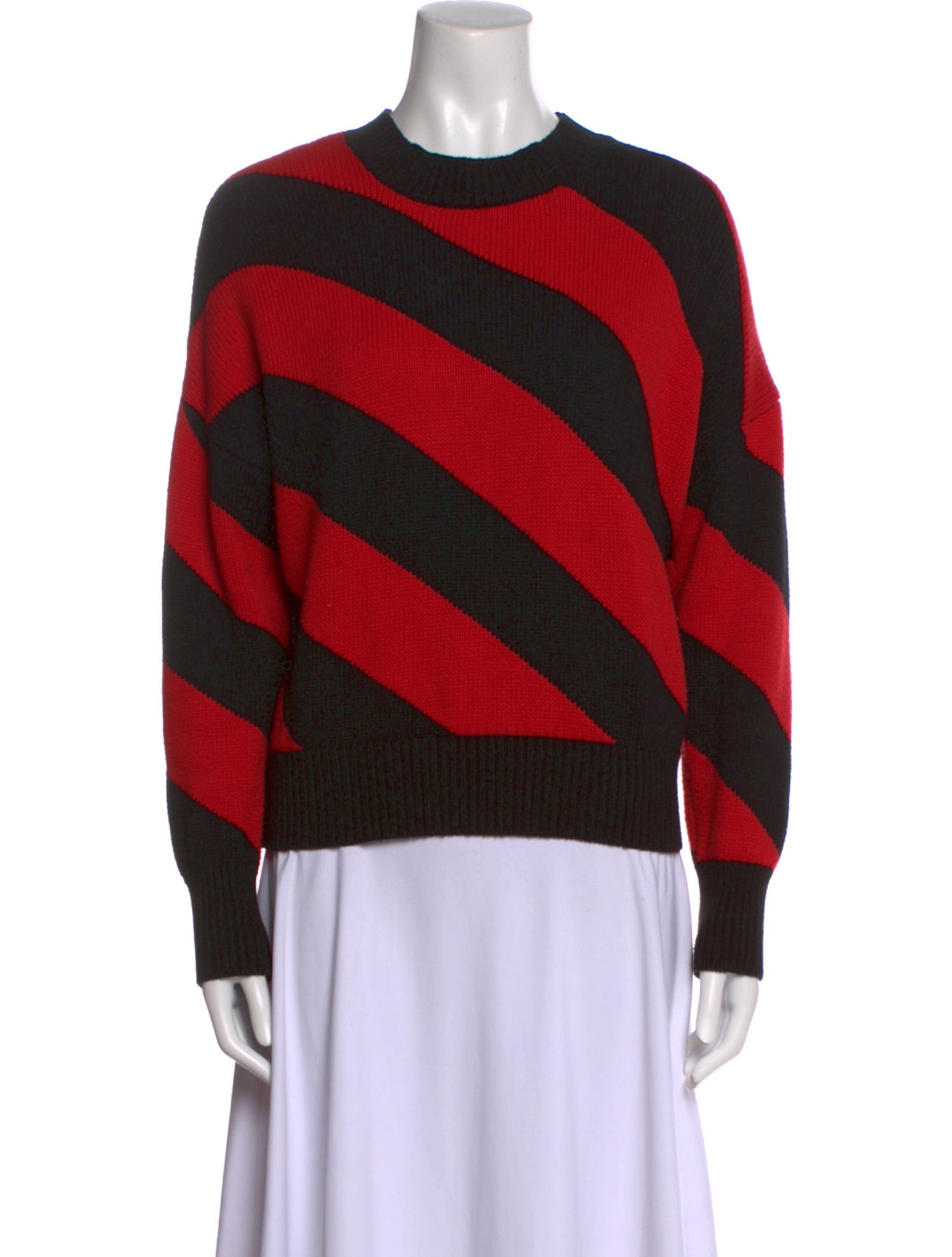 Clare V. Striped Crew Neck Sweater