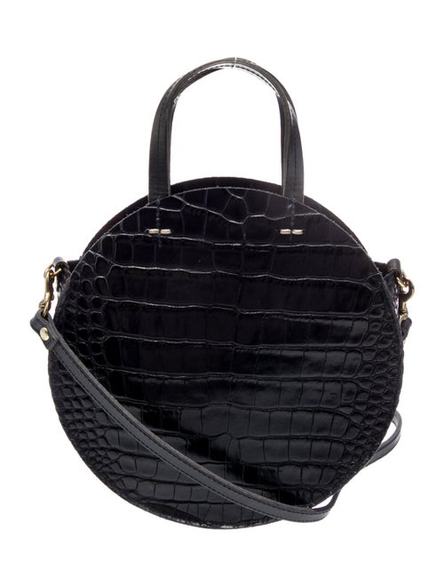 Clare V. Crocodile Top Handle Bag