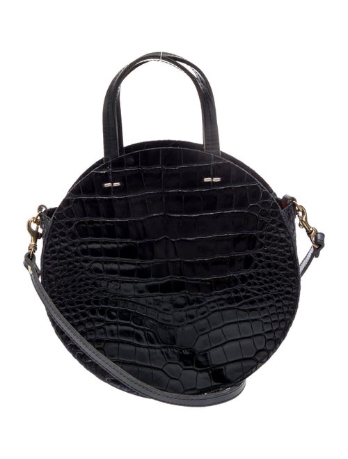 Clare V. Crocodile Top Handle Bag