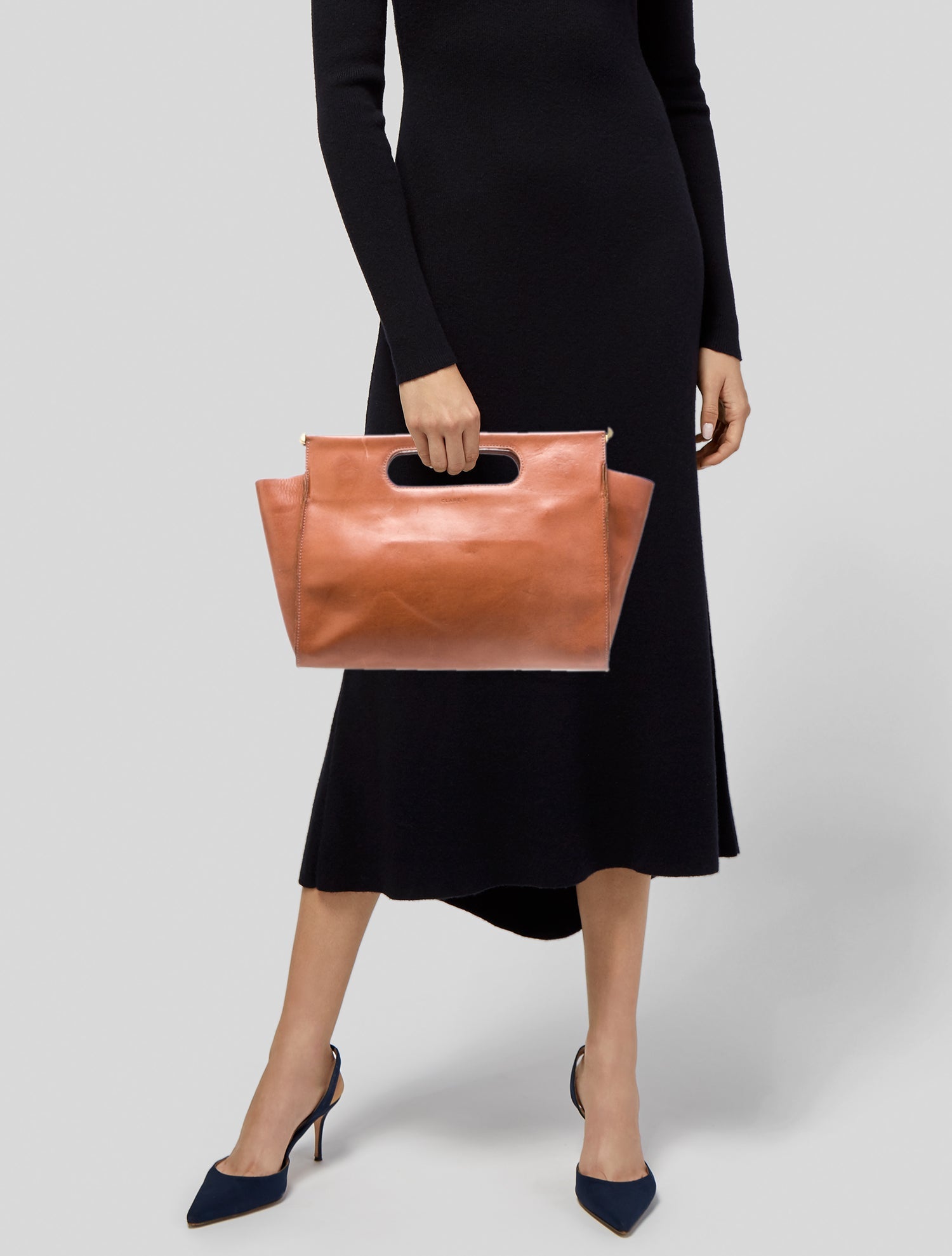 Clare V. Leather Clutch