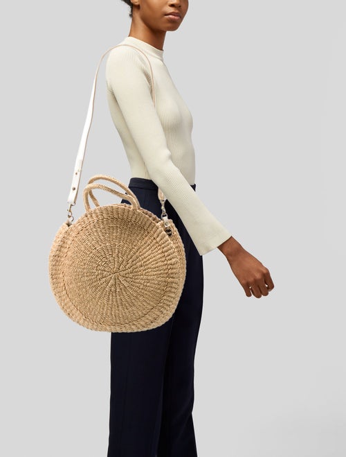Clare V. Raffia Top Handle Bag