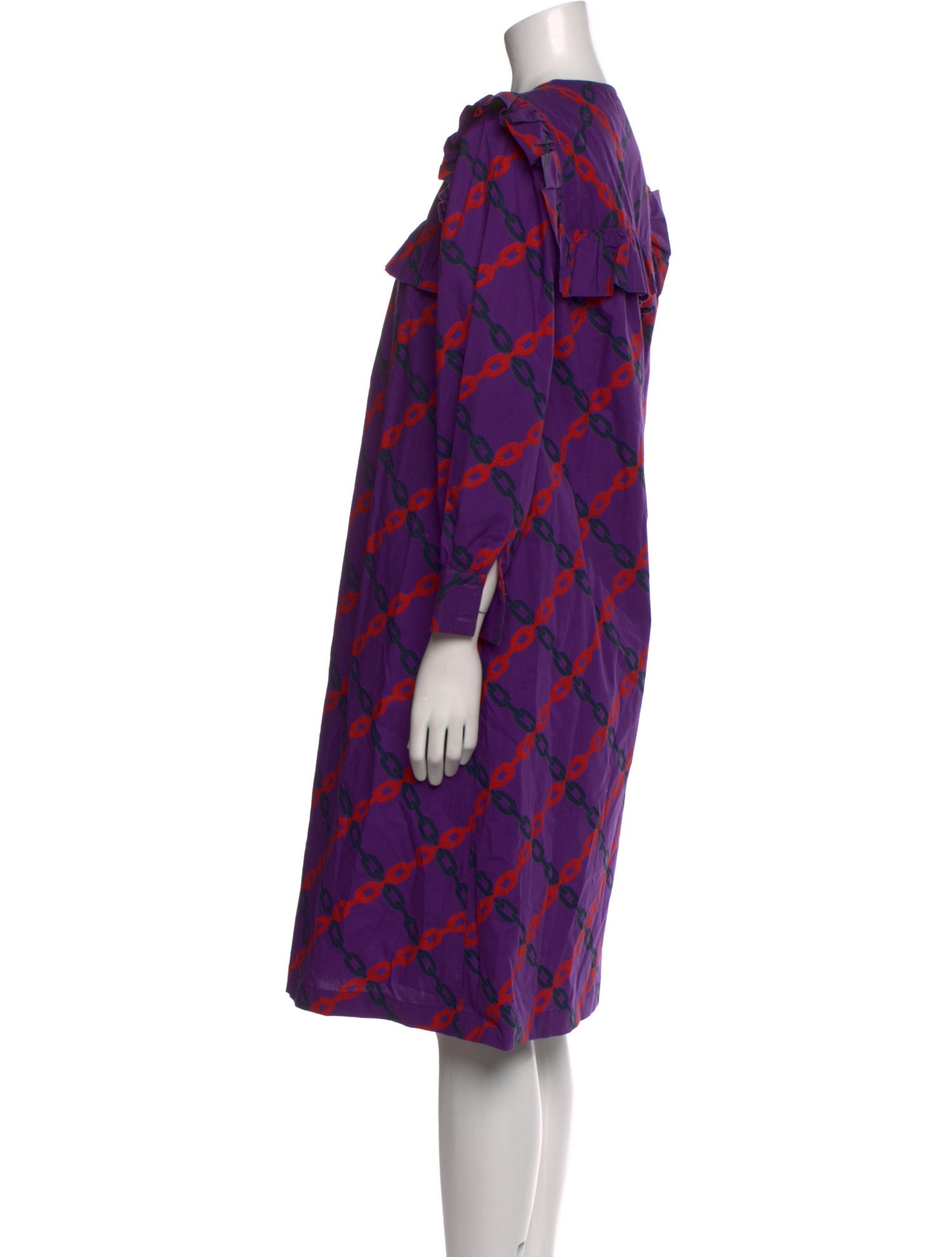 Clare V. Printed Midi Length Dress