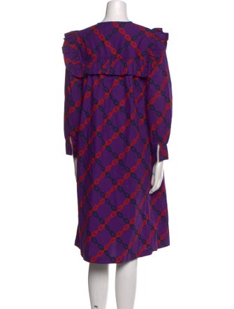 Clare V. Printed Midi Length Dress