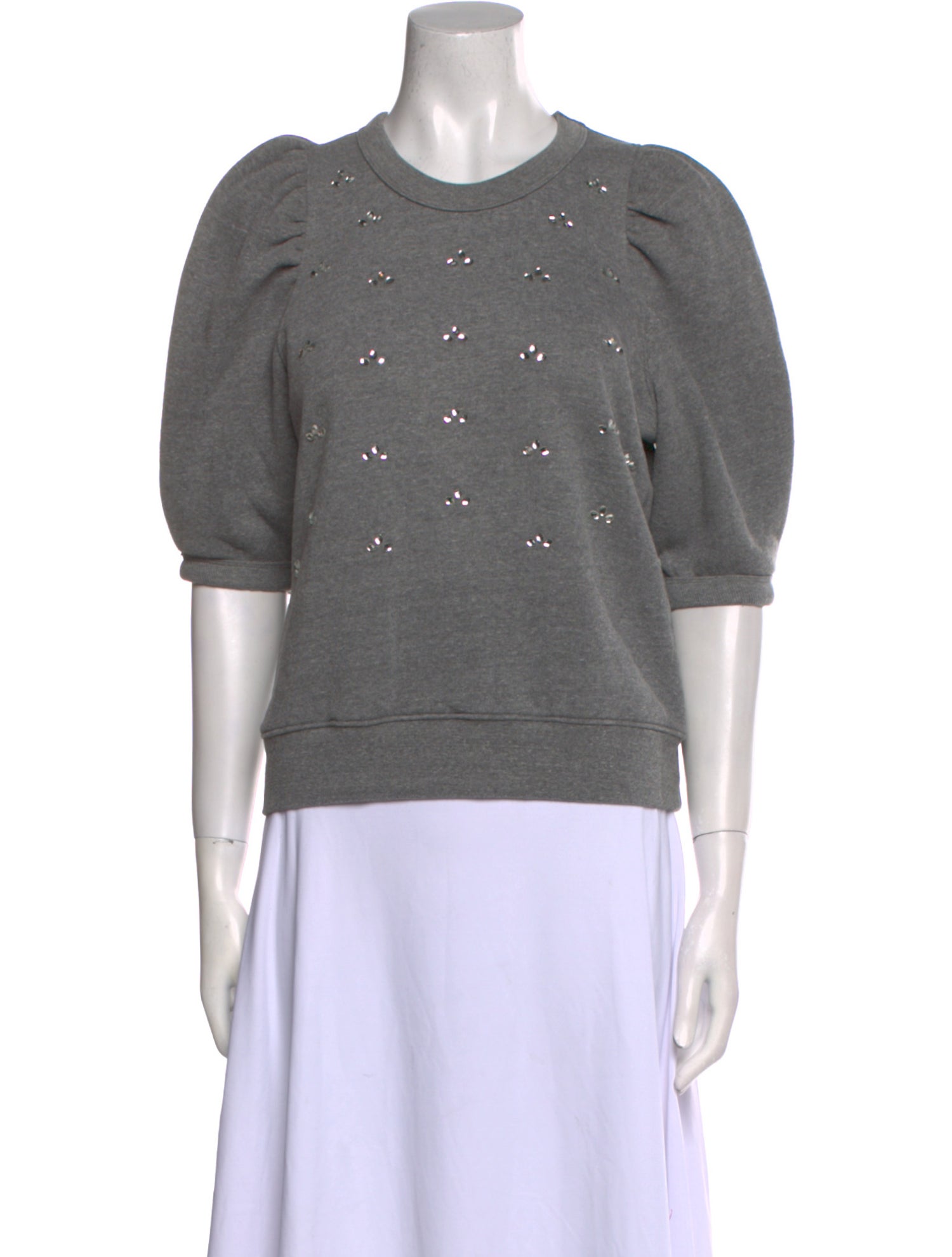 Clare V. Crew Neck Short Sleeve Sweatshirt