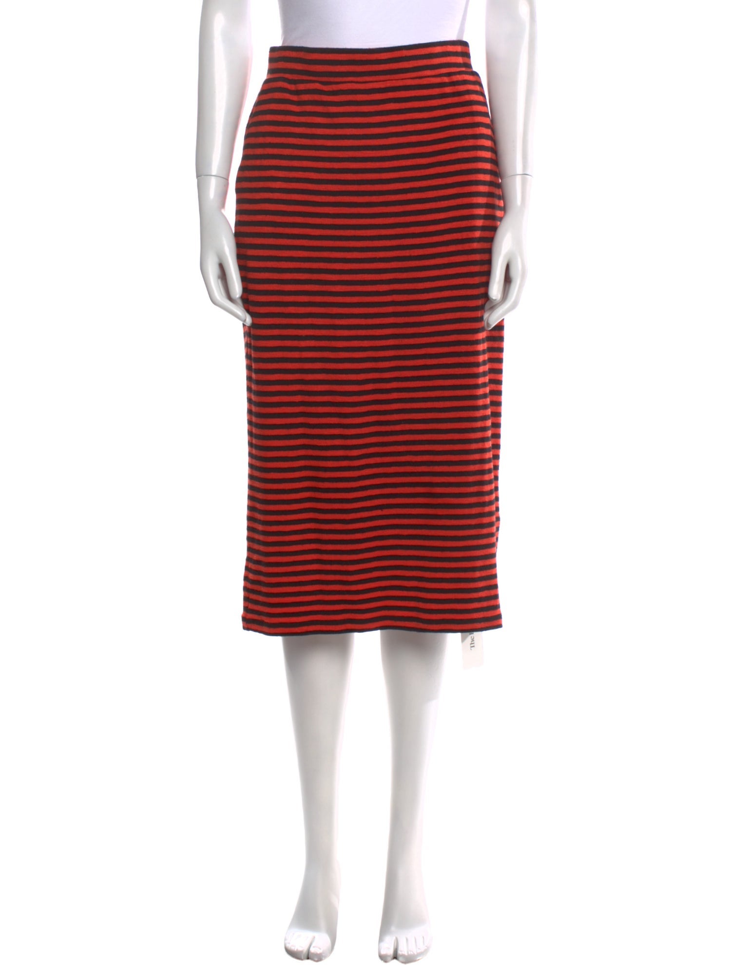 Clare V. Striped Midi Length Skirt