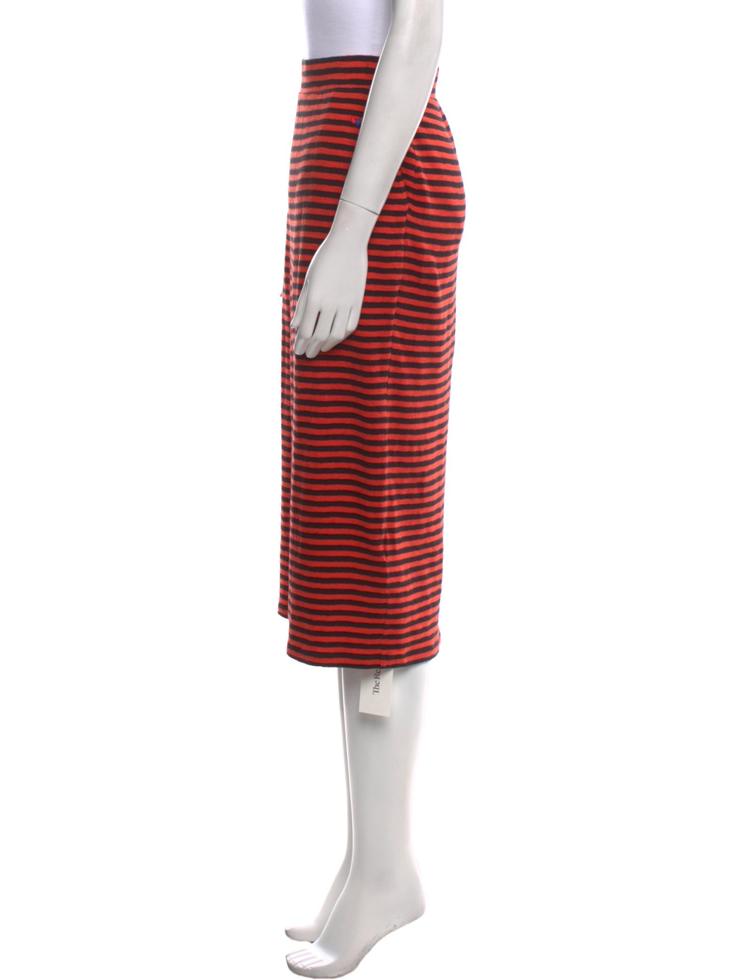 Clare V. Striped Midi Length Skirt