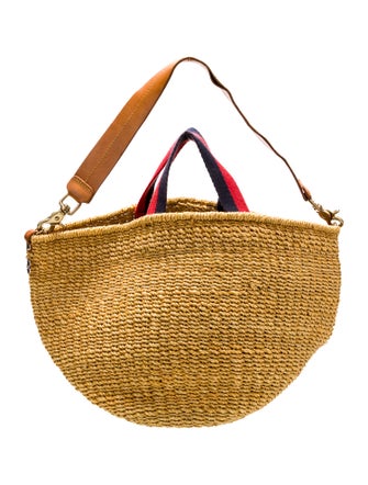 Clare V. Raffia Shoulder Bag