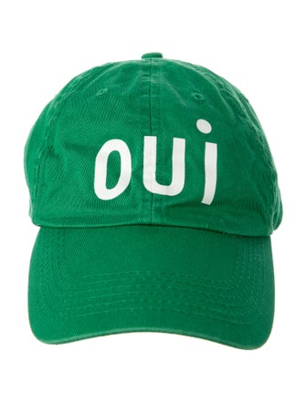 Clare V. green pattern rpint baseball cap