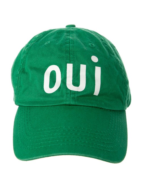 Clare V. green pattern rpint baseball cap