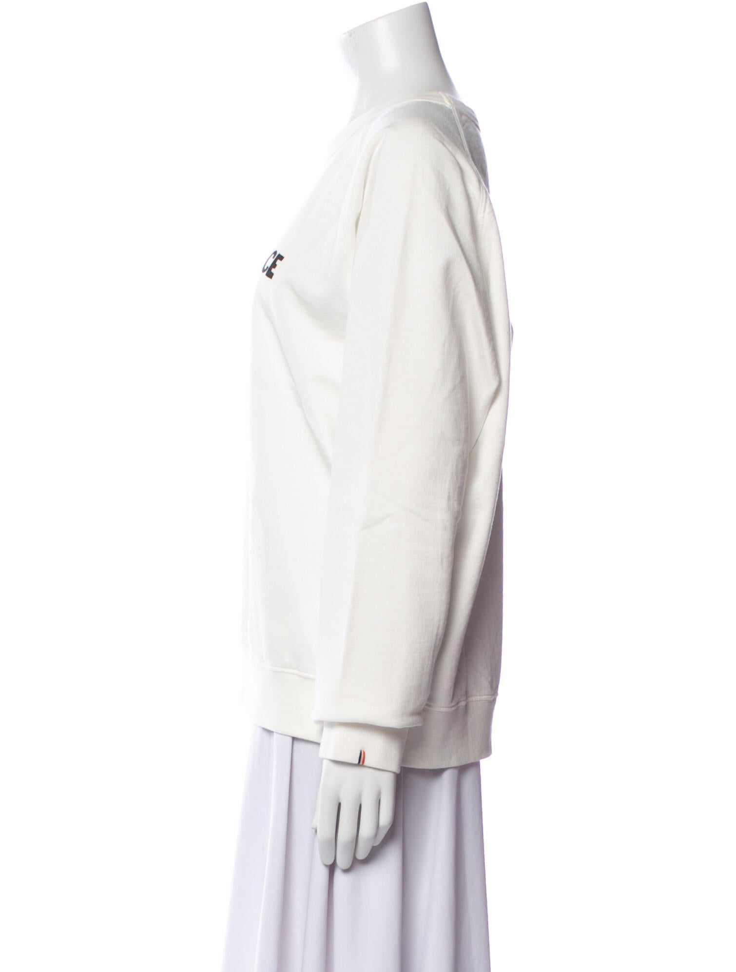 Clare V. Graphic Print Crew Neck Sweater