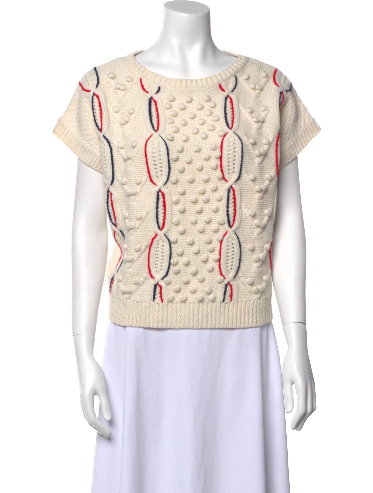 Clare V. Wool Patterned Sweater