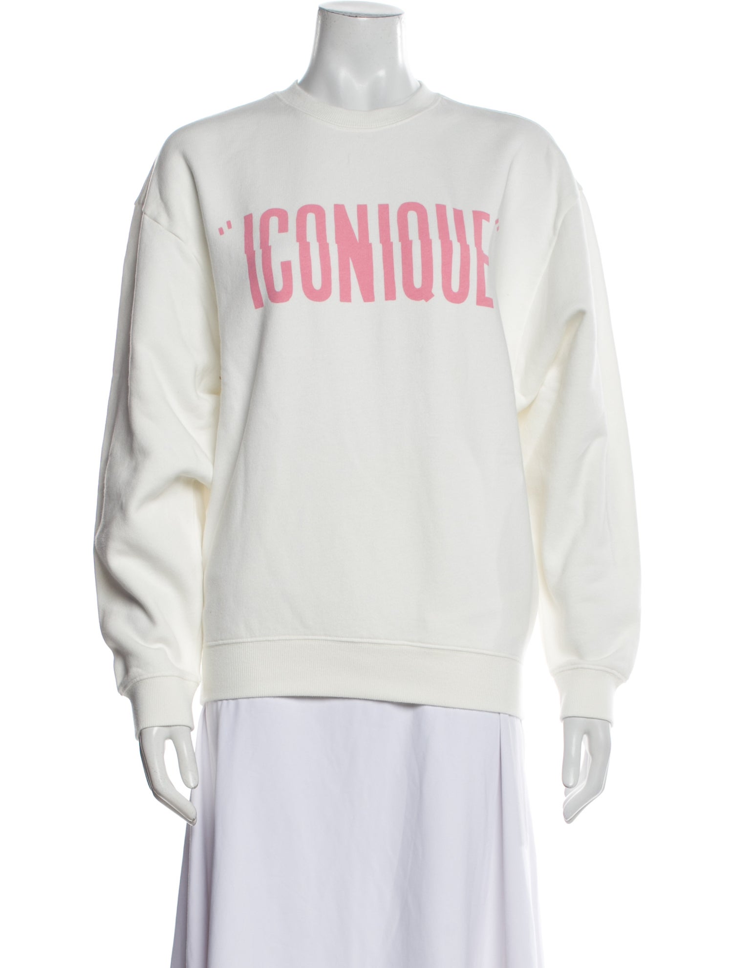 Clare V. Graphic Print Crew Neck Sweatshirt