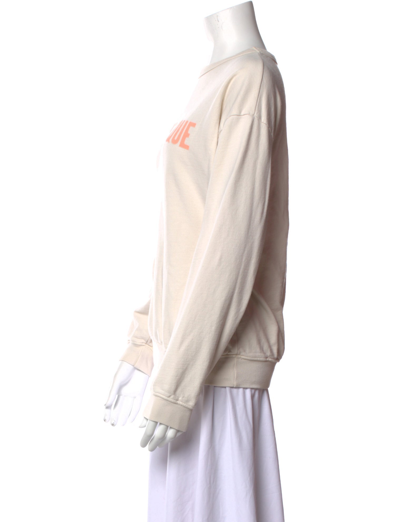 Clare V. Graphic Print Crew Neck Sweatshirt