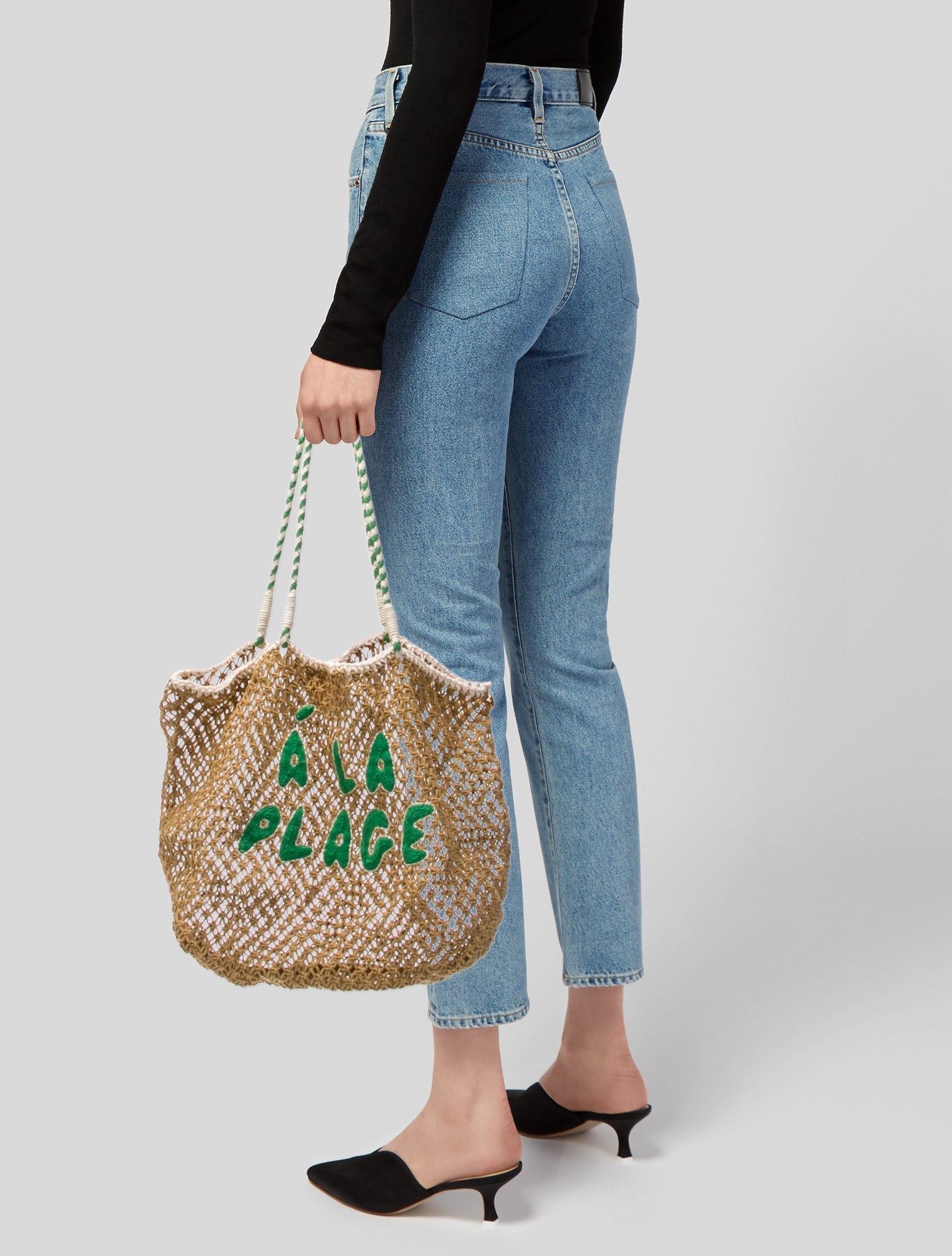 Clare V. Raffia Evening Bag