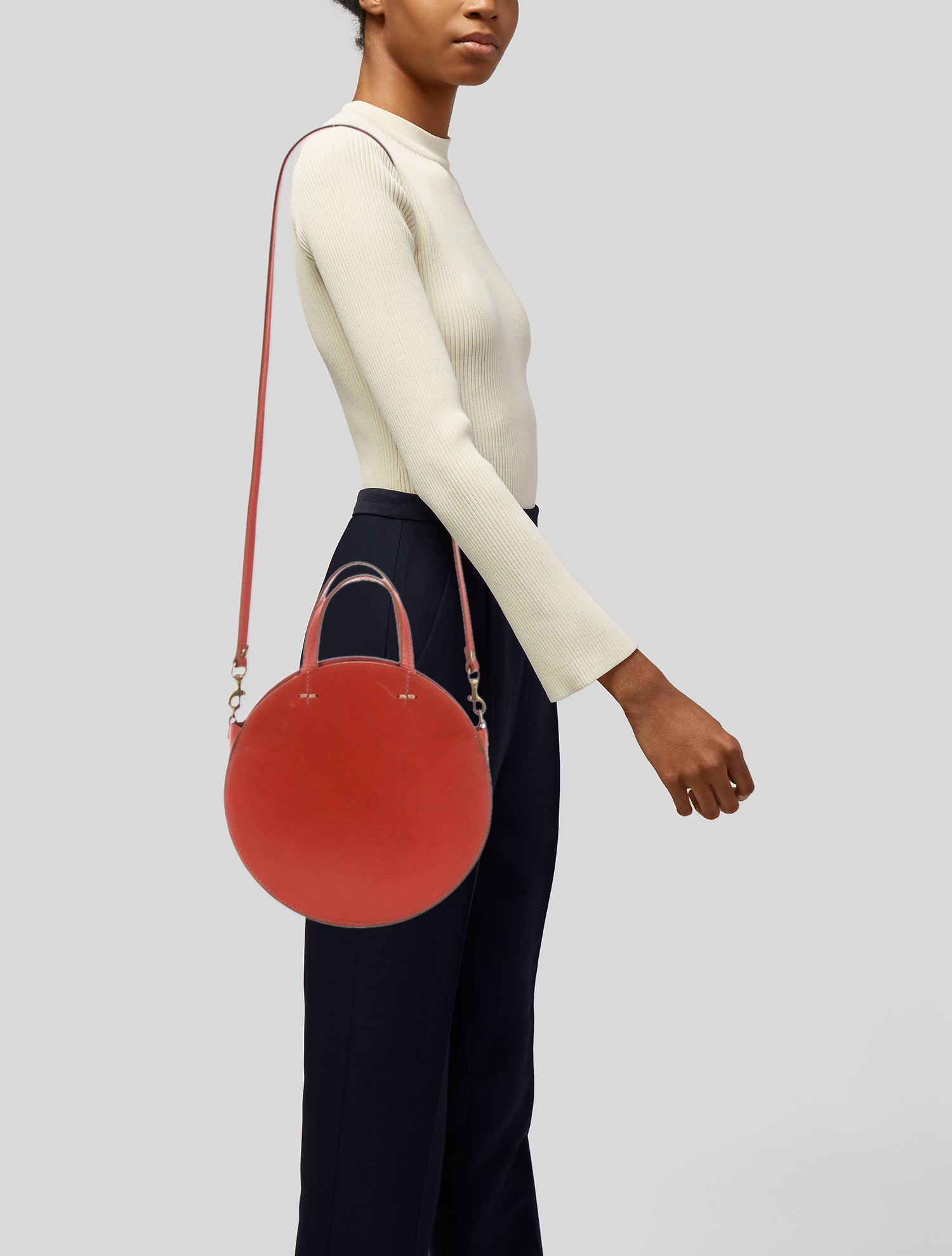 Clare V. Leather Shoulder Bag