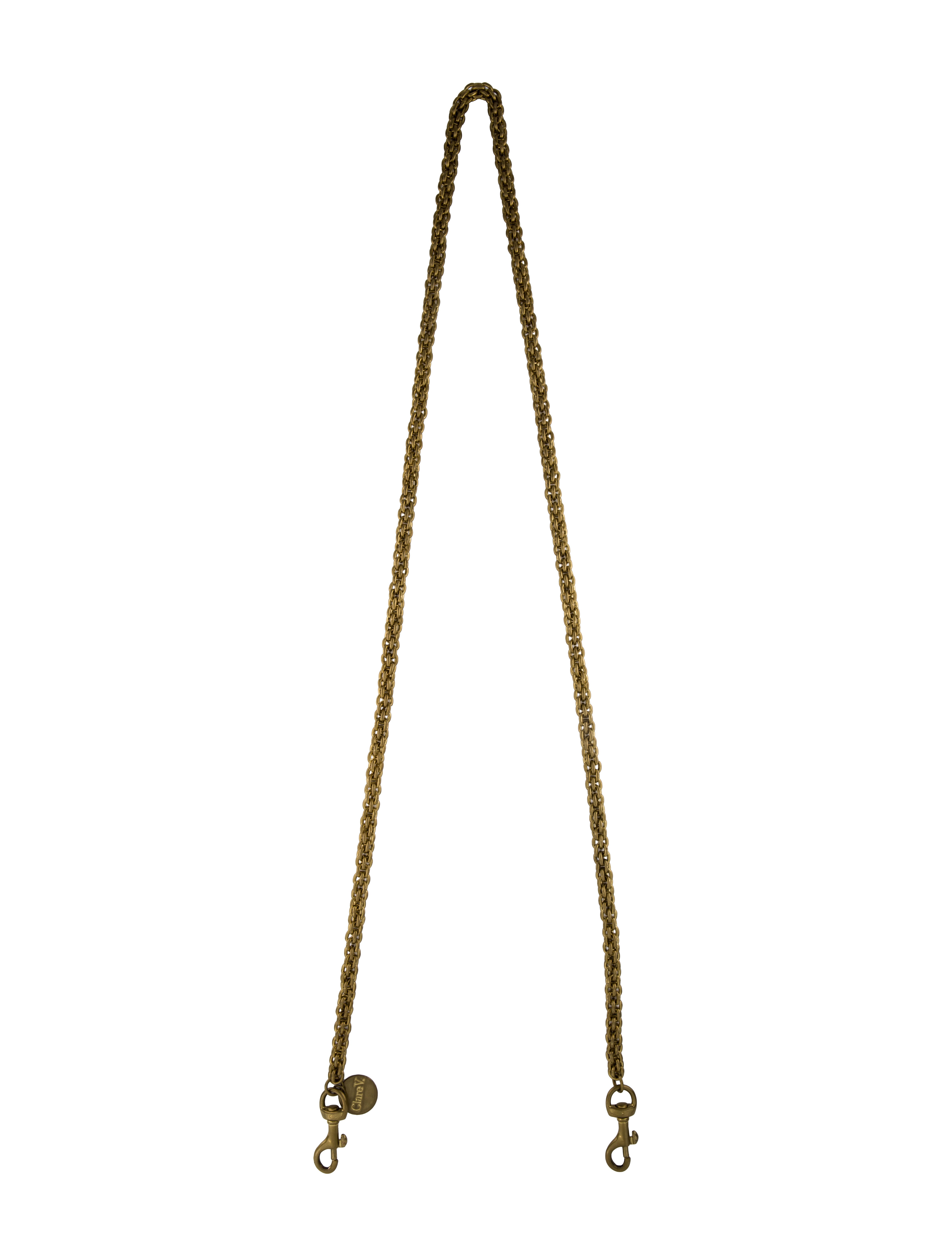 Clare V. Brass-Tone Chain-link Strap