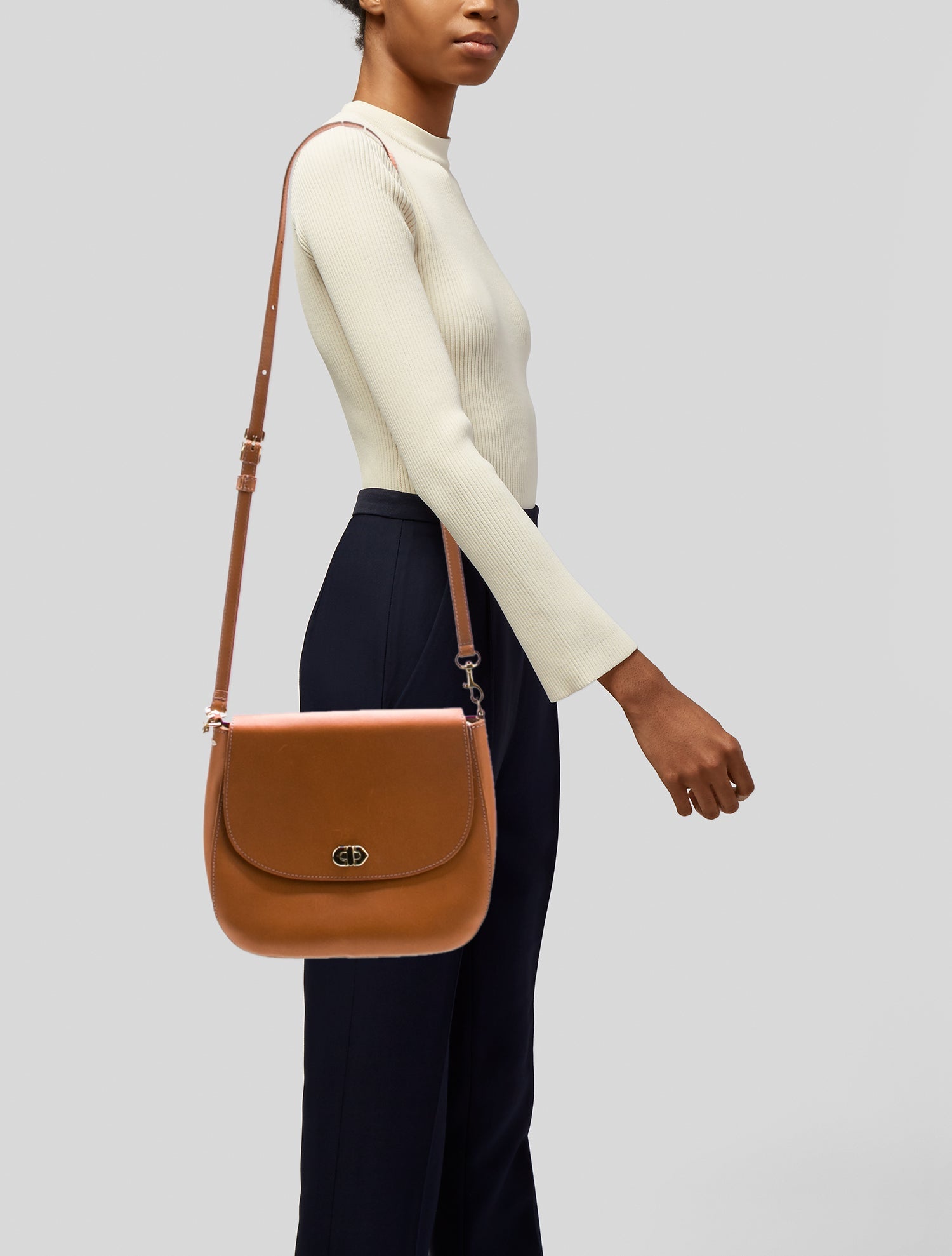 Clare V. Leather Crossbody Bag