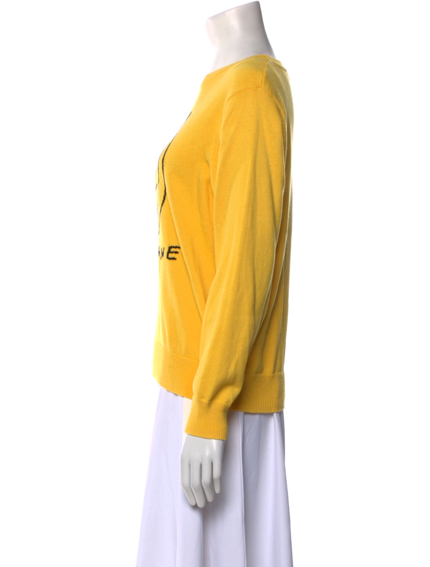 Clare V. Graphic Print Scoop Neck Sweater