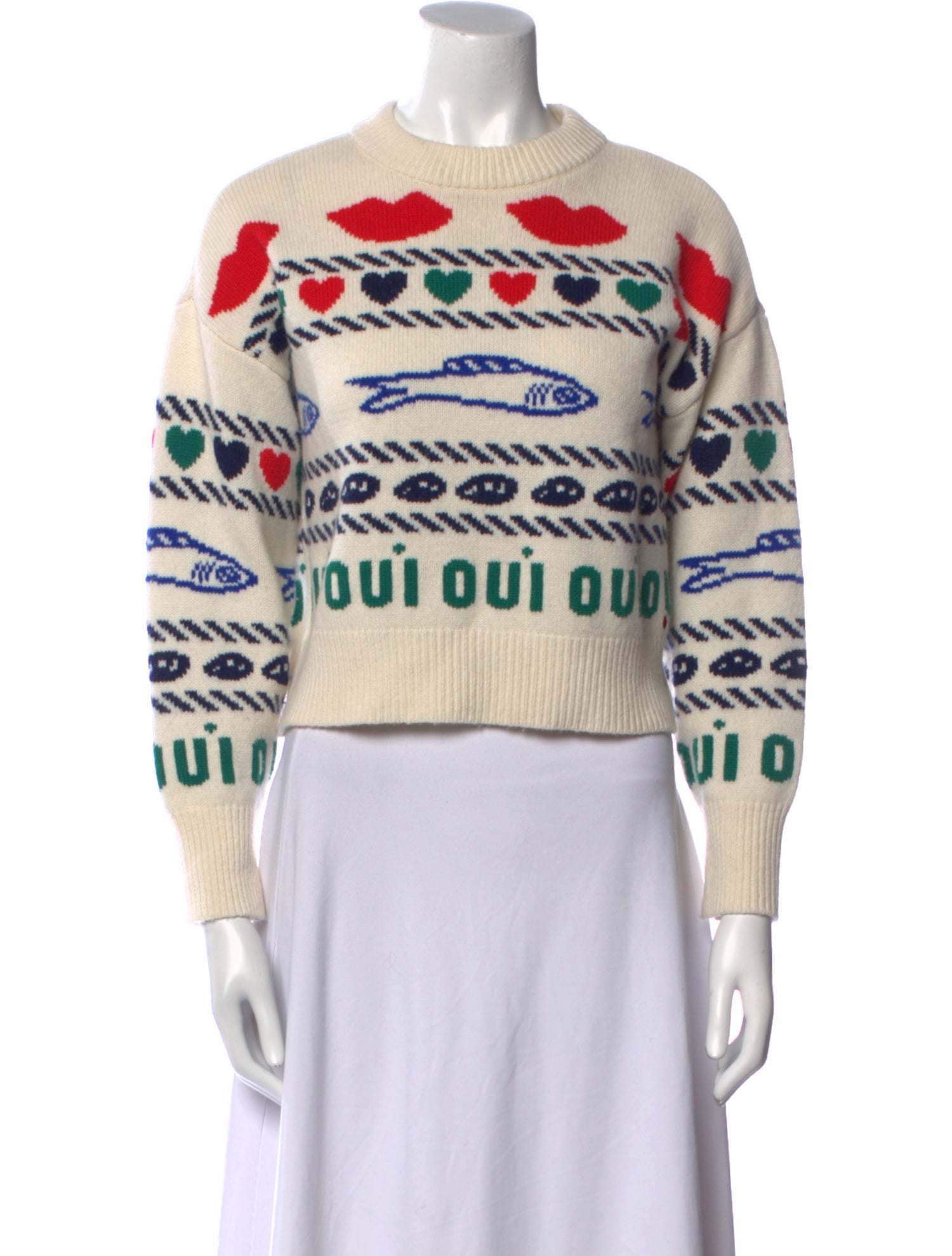 Clare V. Wool Printed Sweater