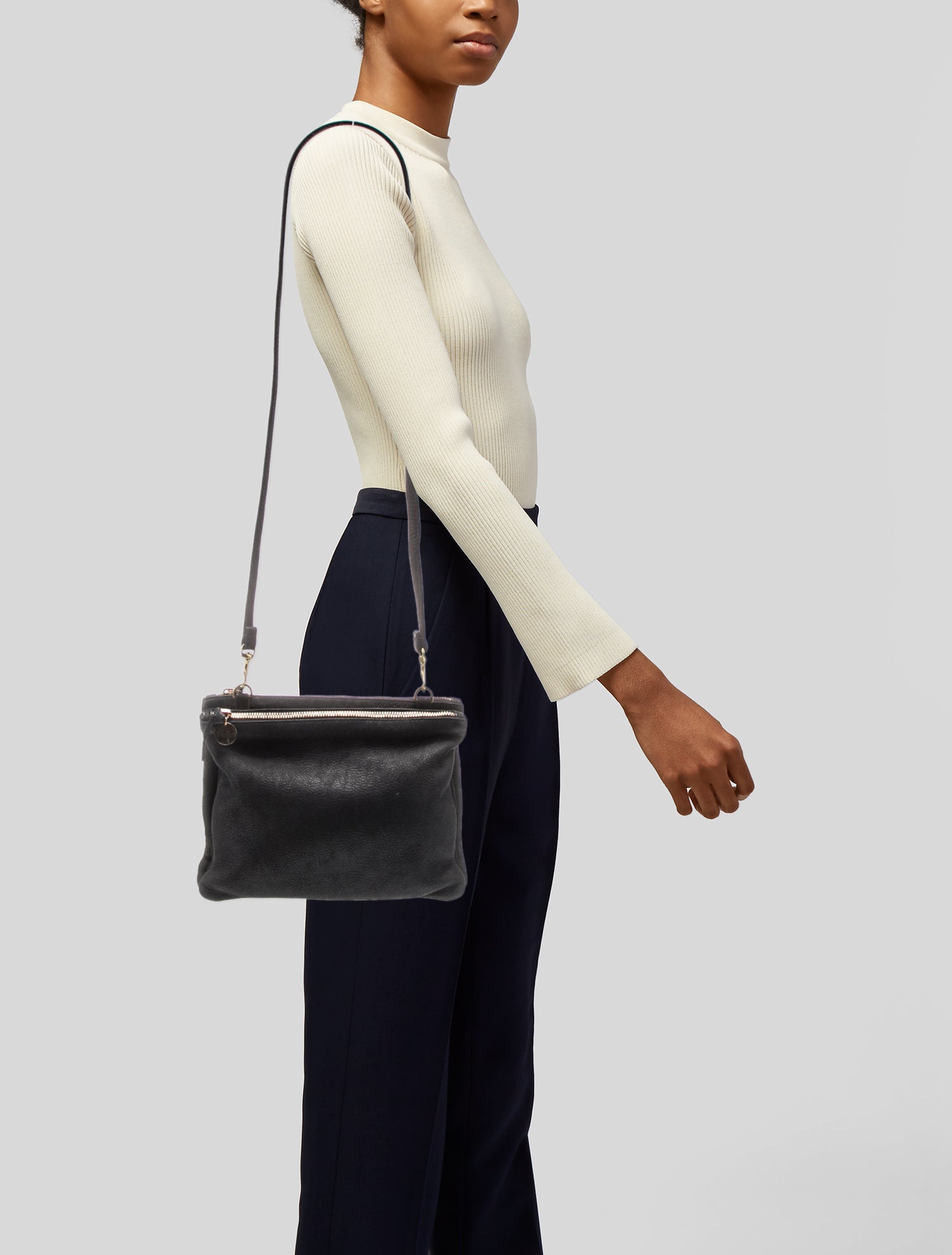 Clare V. Leather Crossbody Bag