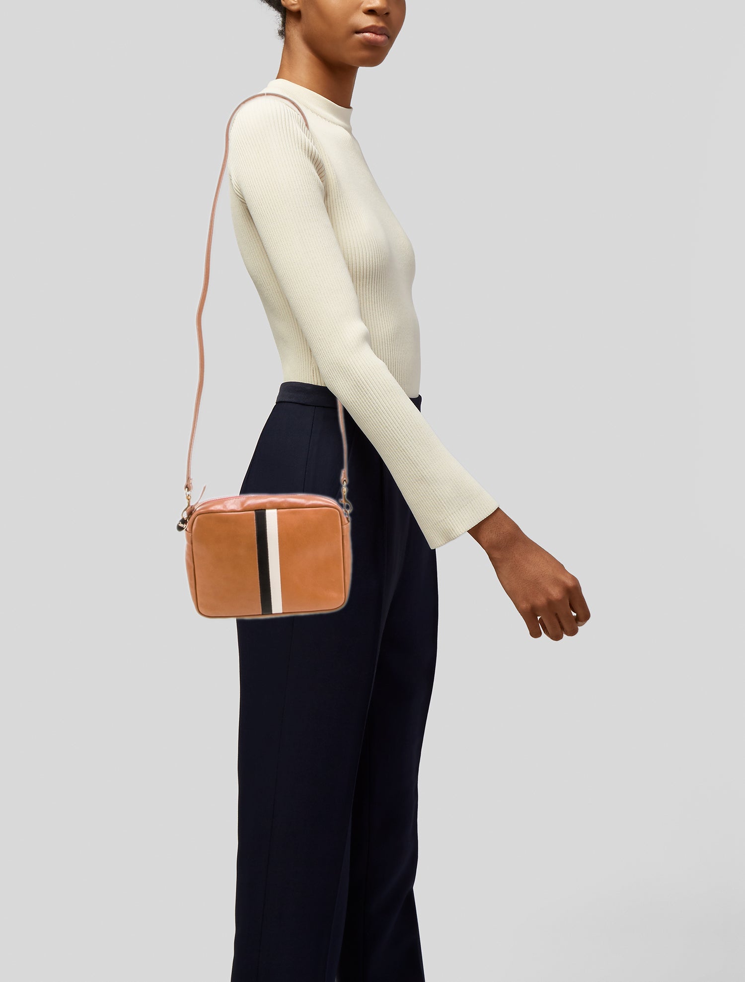 Clare V. Leather Shoulder Bag