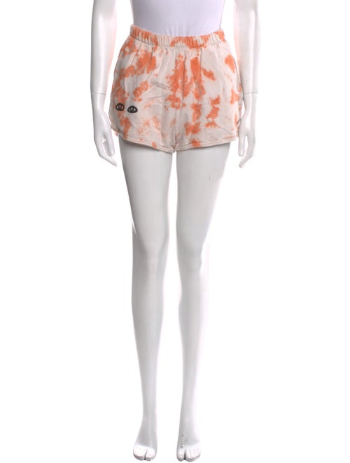 Clare V. Tie-Dye Print Mini Shorts
