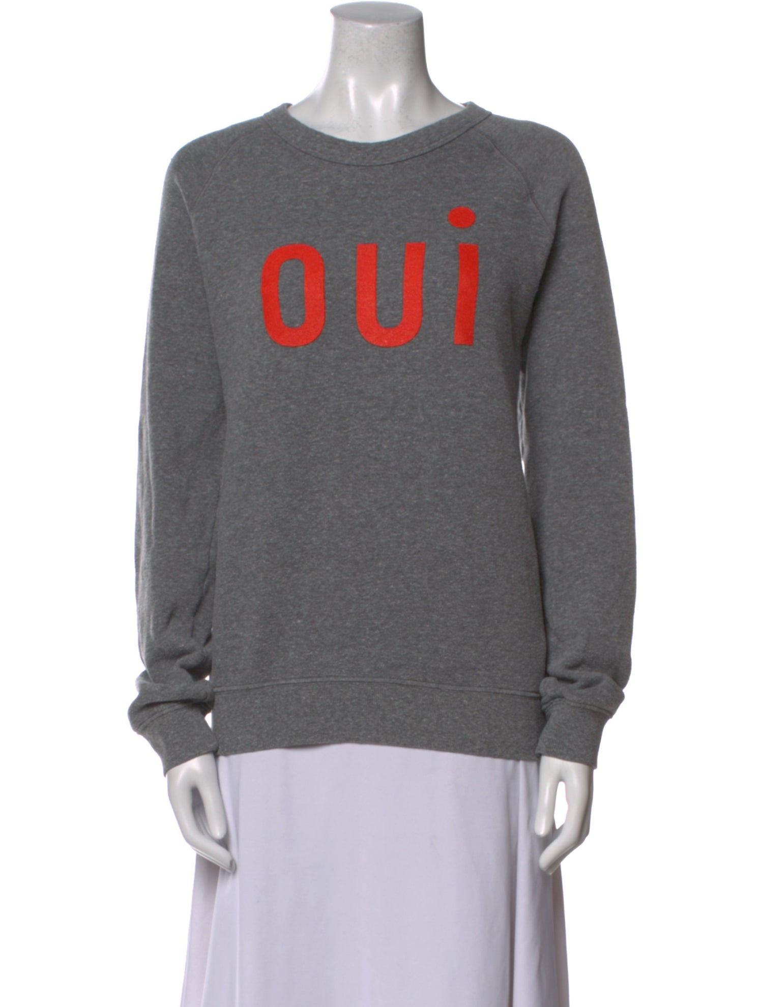 Clare V. Graphic Print Crew Neck Sweatshirt