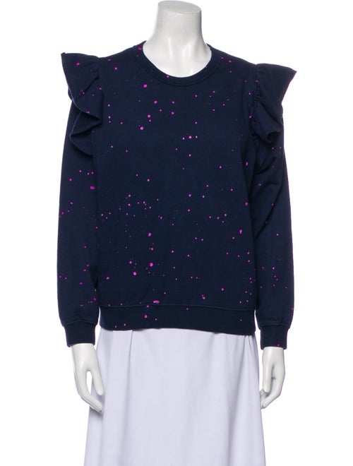 Clare V. Printed Crew Neck Sweatshirt