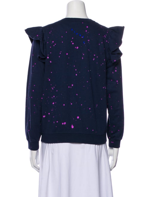 Clare V. Printed Crew Neck Sweatshirt