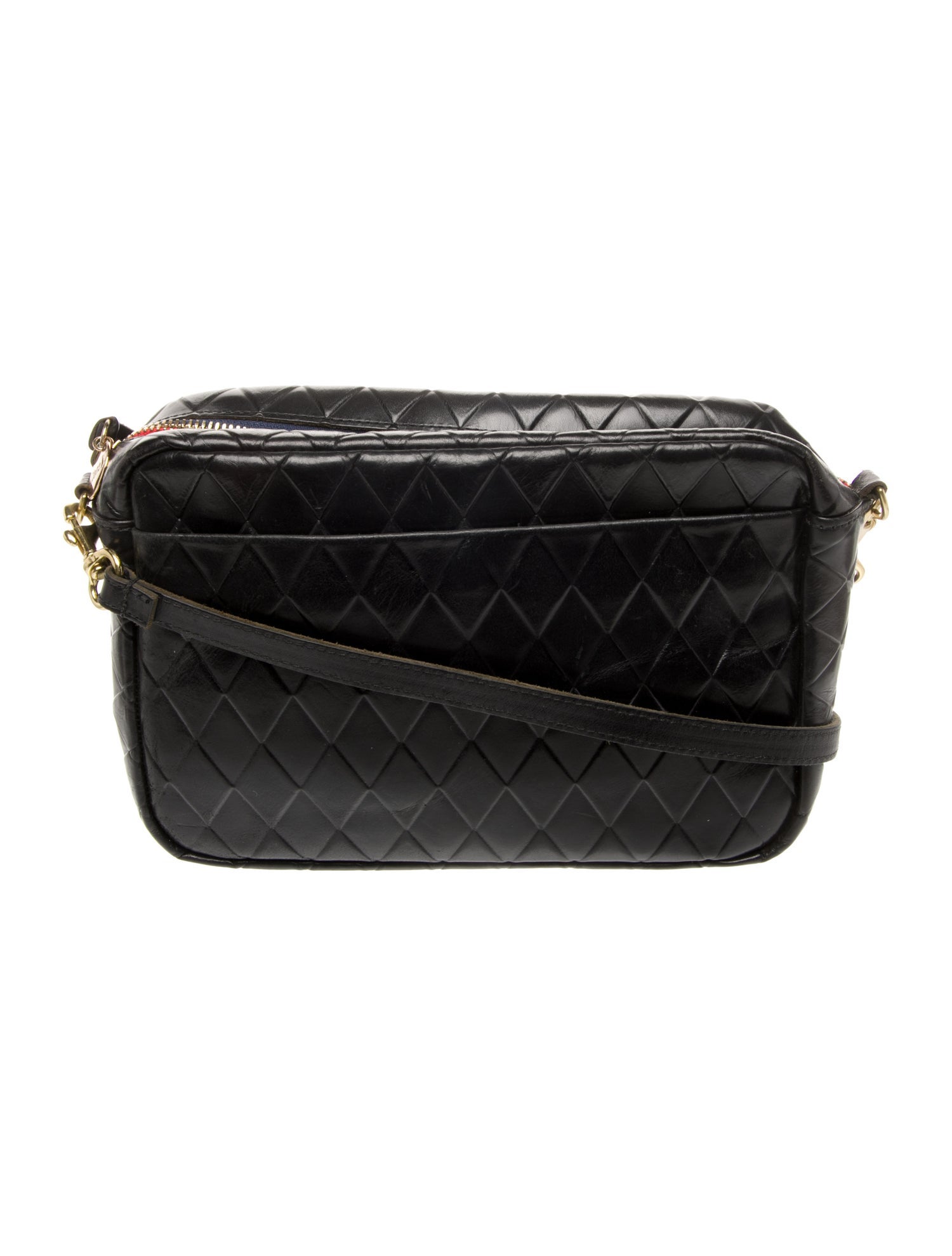 Clare V. Embossed Leather Crossbody Bag