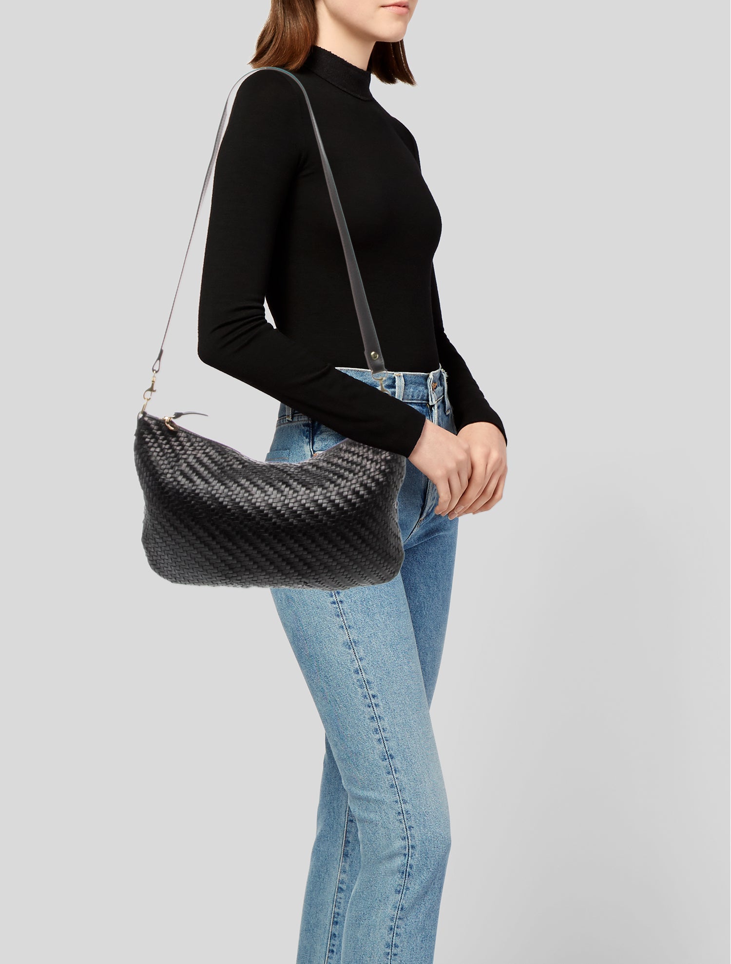 Clare V. Leather Shoulder Bag