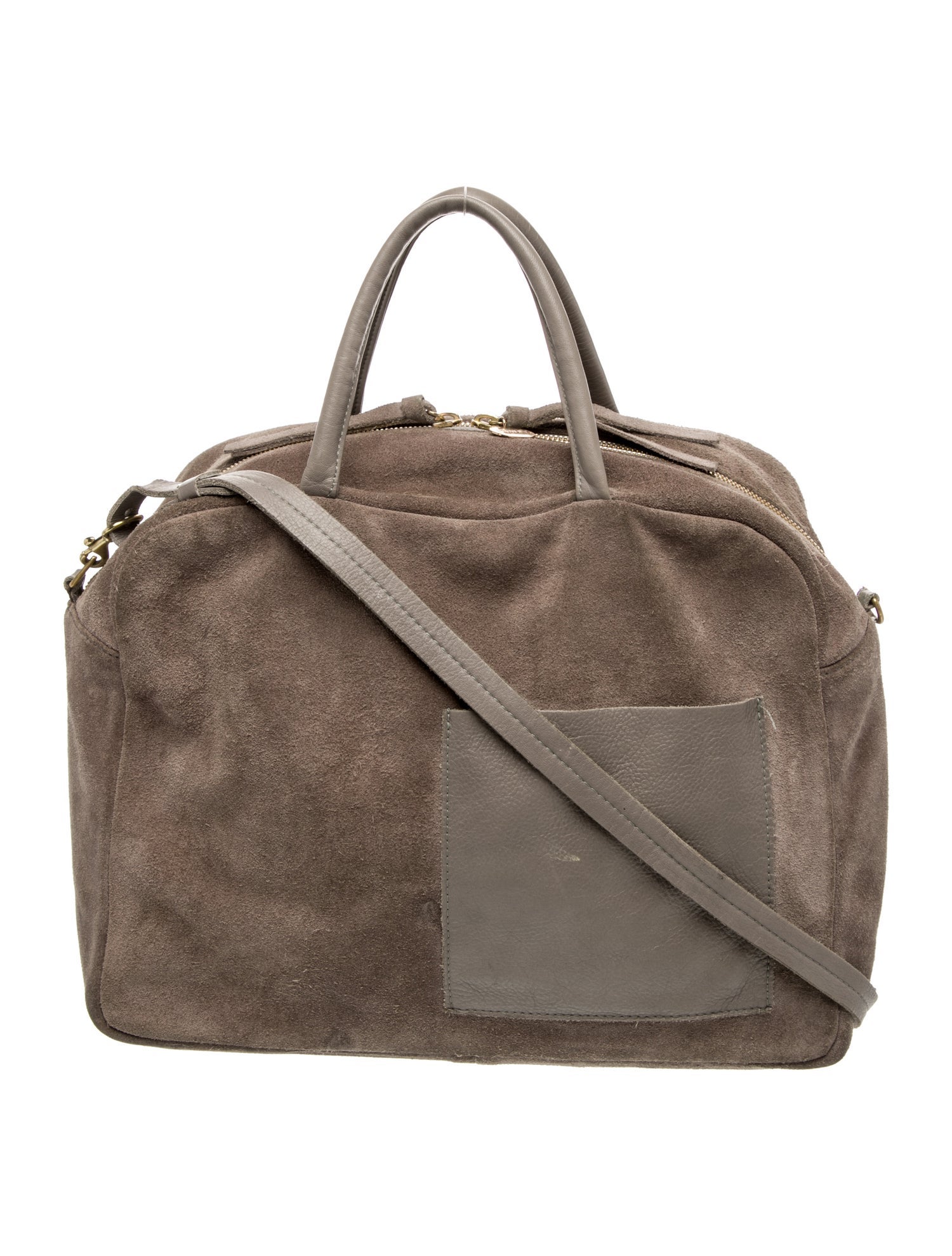 Clare V. Suede Top Handle Bag