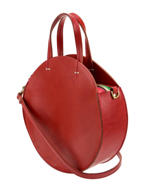 Clare V. Leather Top Handle Bag