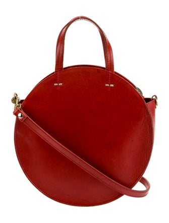 Clare V. Leather Top Handle Bag