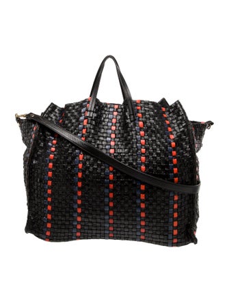 Clare V. Leather Top Handle Bag